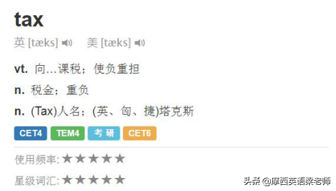 tax是什么意思（tax中文代表什么有什么含義)
