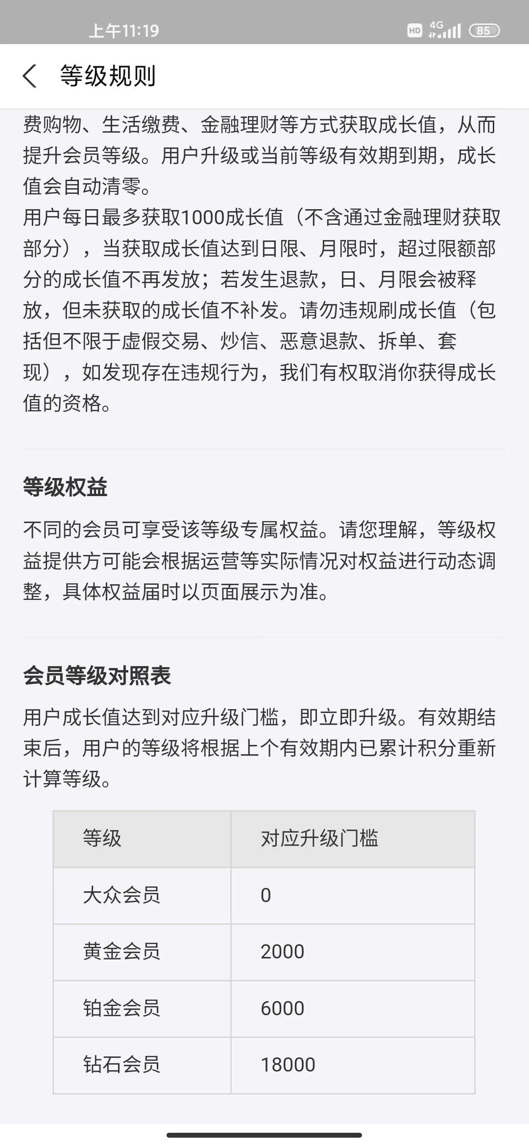 支付寶會員等級（支付寶黃金會員的條件）