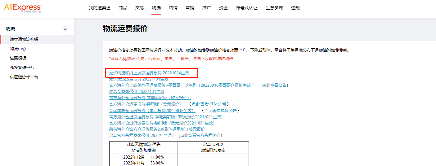 運費模板怎么設置？速賣通三種運費模板