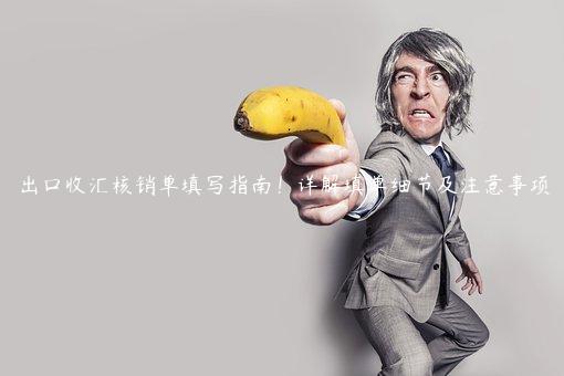 出口收匯核銷單填寫指南！詳解填單細(xì)節(jié)及注意事項(xiàng)